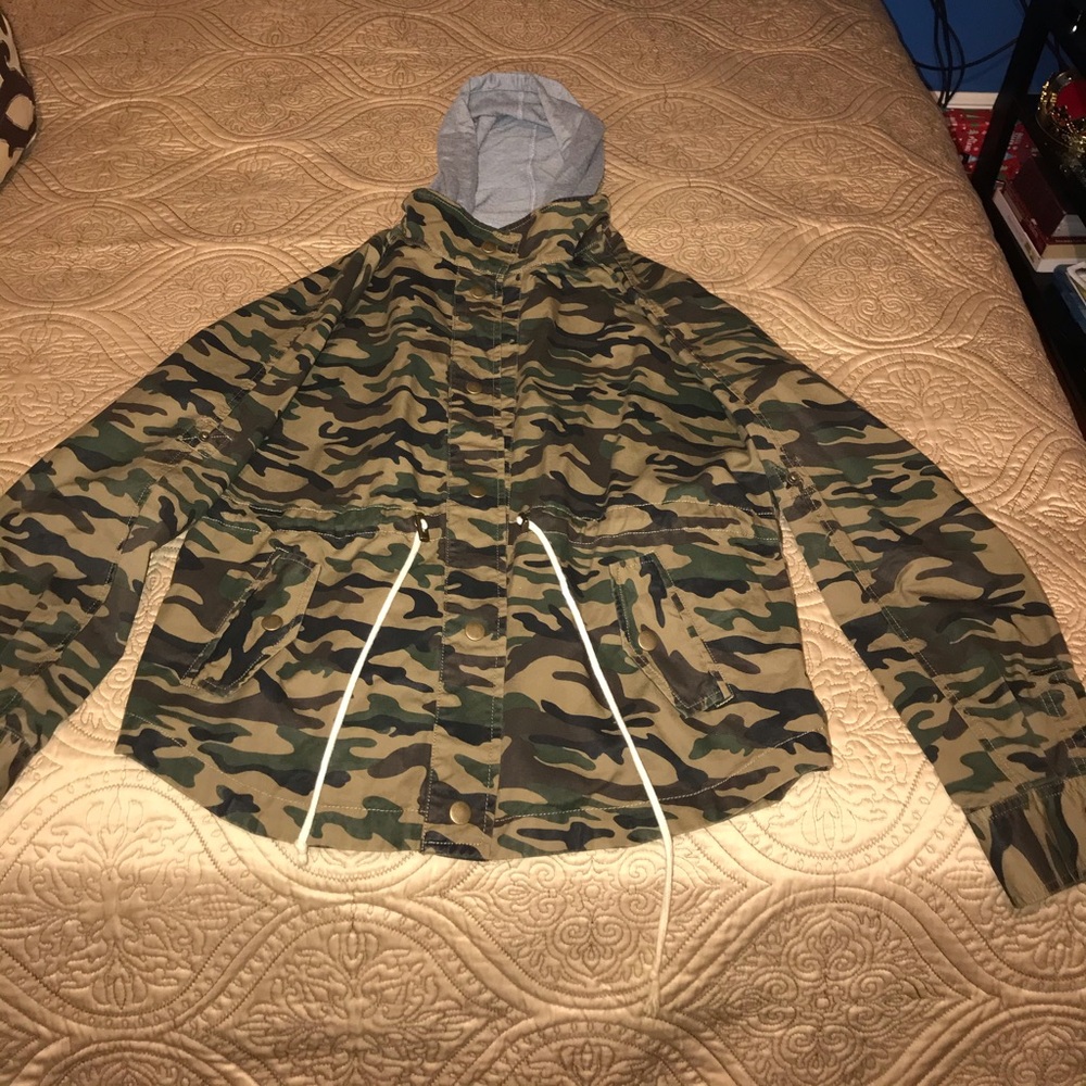 Camouflage Sweater Coat